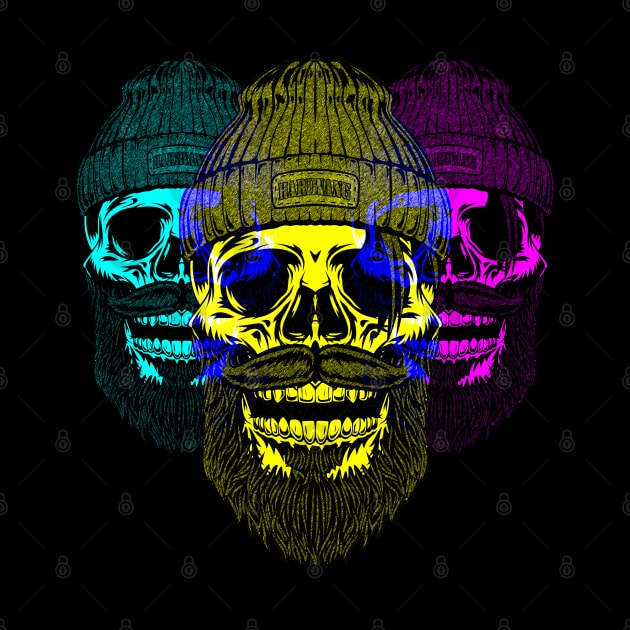 Tri-Portrait Skull - DS5 by SimSang