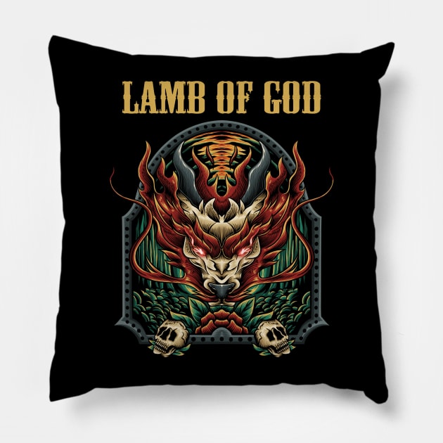 LAMB OF GOD BAND XMAS Pillow by MrtimDraws