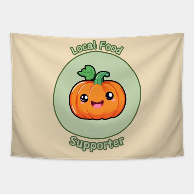 Local Food Supporter - Pumpkin Tapestry by Craftix Design