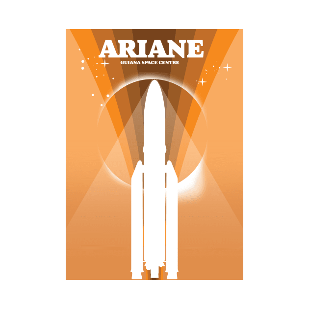 Ariane Guiana Space Centre space art by nickemporium1