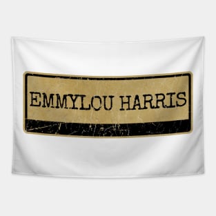 Aliska text black retro - Emmylou Harris Tapestry