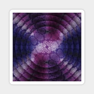 Purple Damask antasy Wallpaper Magnet