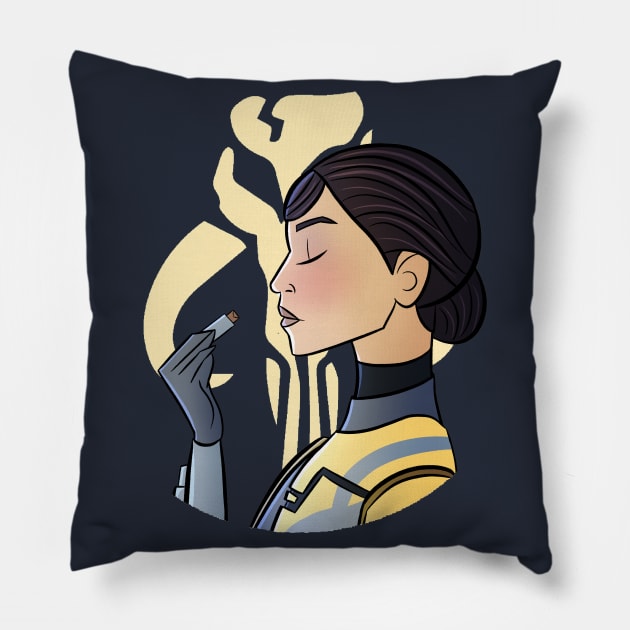 Lipstick Ursa Wren Pillow by Lipstick and Lightsabers