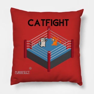 Cat Fight Pillow