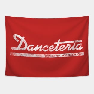 Danceteria - white (distressed) Tapestry