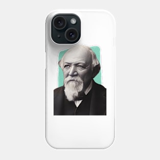 English Novelist Robert Browning illustration Phone Case