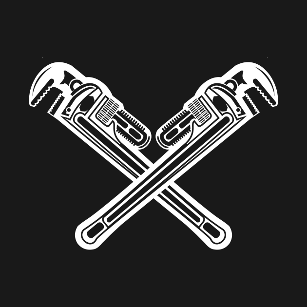 Plumber Crossed Wrenches Plumber TShirt TeePublic