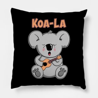 Koala with Ukulele Pillow