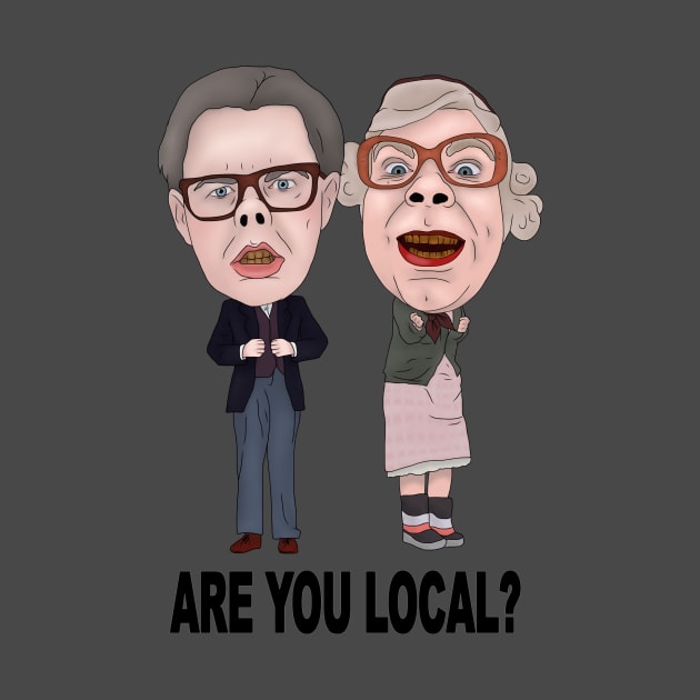 The League of Gentlemen Inspired Tubbs and Edward Are You Local Ilustration by MelancholyDolly