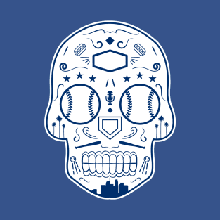 Los Angeles Baseball Sugar Skull T-Shirt