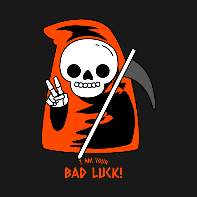 I'm Your Bad Luck Halloween Skelton by Dody