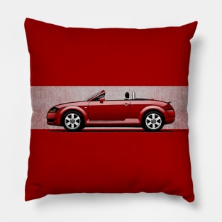 The masterpiece design german roadster drawing for medium and dark backgrounds Pillow