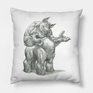 The Splithoof Centaurhog Pillow