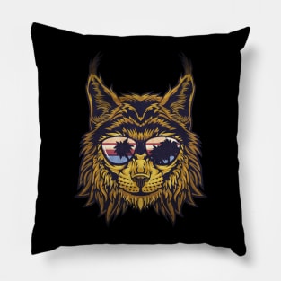 Lynx vintage Pillow