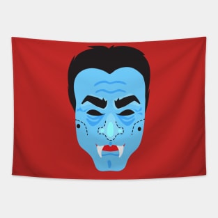 Halloween Vampire Face Mask Tapestry