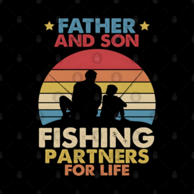 Fishing Father And Son Fishing Pners For Life by 3Dcami