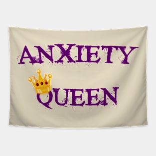 Anxiety Queen Crown Tapestry
