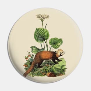 RED PANDA Illustration Pin