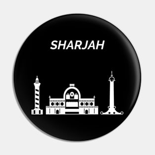 Sharjah, United Arab Emirates Skyline Pin