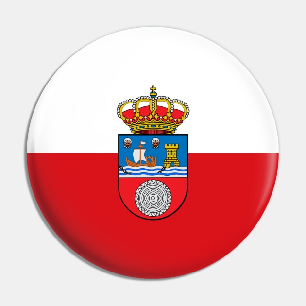 Flag of Cantabria, Spain Pin by brigadeiro