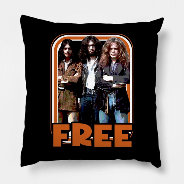 Rock Liberation Frees Band T-Shirts, Liberate Your Style with the Echoes of Iconic Riffs Pillow by Chibi Monster