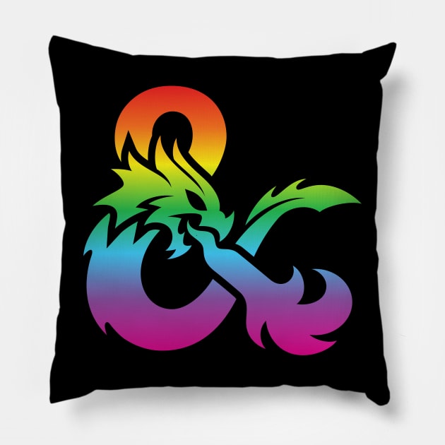 Dnd rainbow Pillow by Mollie