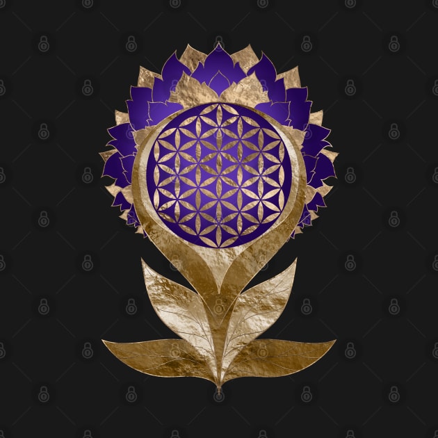 Flower of Life Lotus - Sacred Geometry Ornament by Nartissima