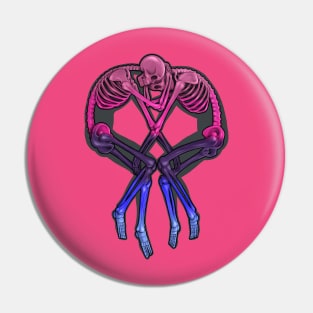 Omnisexual Flag Skeleton Love Pin