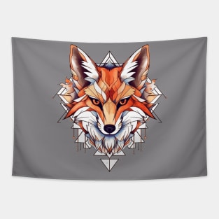 Neo Traditional Fox Tapestry