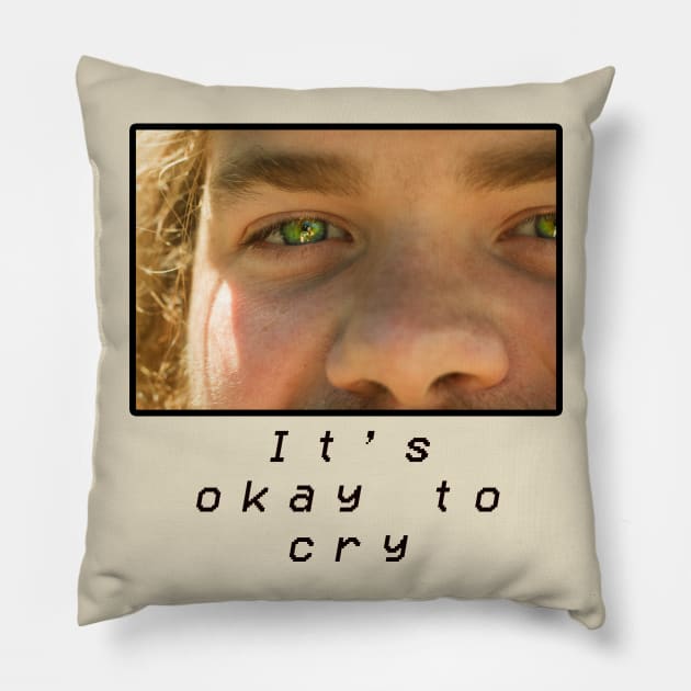 It's okay to cry Pillow by Bguffalo