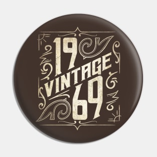 50th Birthday Gift - Vintage January 1969 Women Men Pin