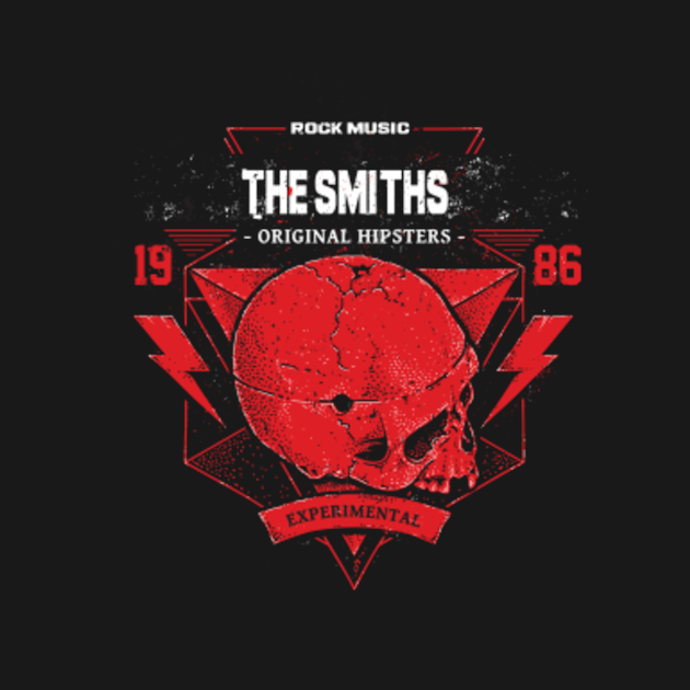 Discover The Smiths Red Skull - The Smiths - T-Shirt