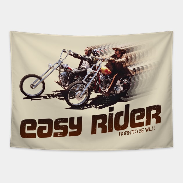 Easy Rider Born To Be Wild Speed Fade Tapestry by darklordpug