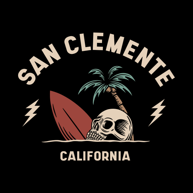 Vintage Surfing San Clemente, California by SLAG_Creative