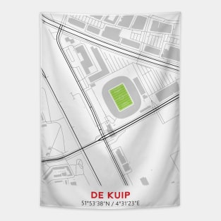 De Kuip Map Design Tapestry