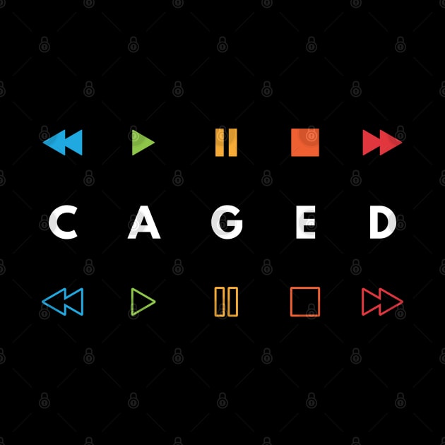 CAGED System Music Player Buttons Multi Colors by nightsworthy