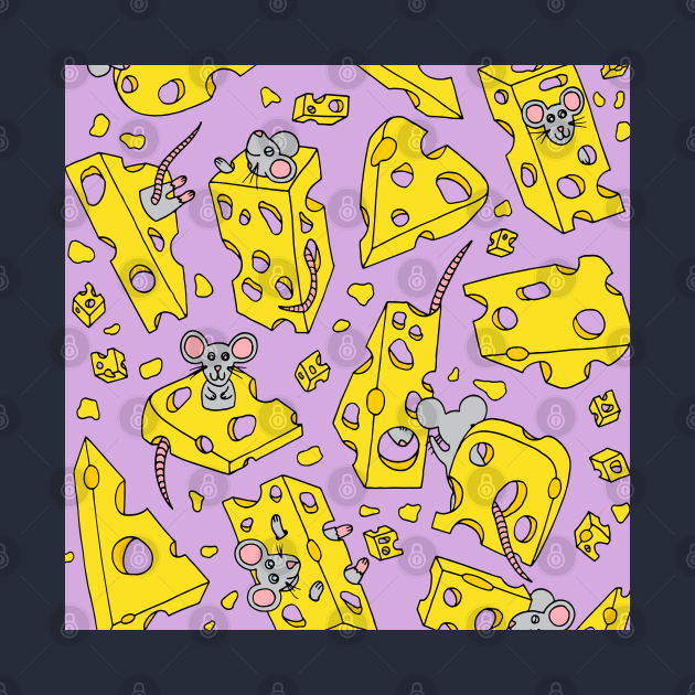 Mice and Swiss Cheese Purple Palette by HLeslie Design