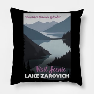 Lake Zarovich Tourism Poster - Barovia Ravenloft D&D Art Sticker Pillow