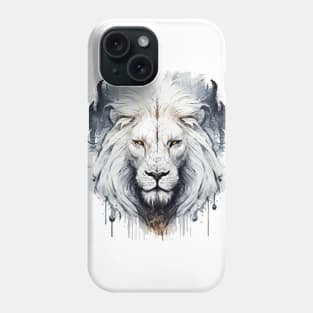 Lion Portrait Animal Painting Wildlife Outdoors Adventure Phone Case