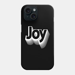 Joy Retro Typography Edition Phone Case