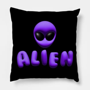 Alien Purple Pillow
