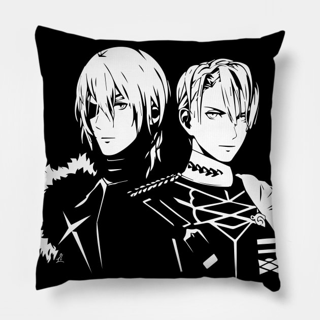 Dimitri Fire Emblem Three Houses Pillow by lyssal