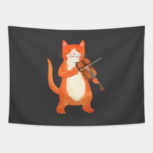 Fiddler Cat Tapestry