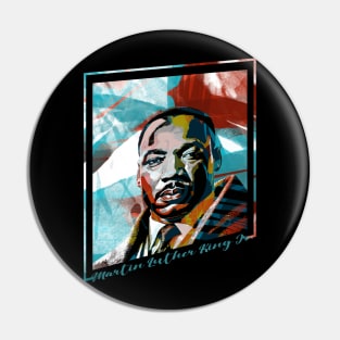 MLK-Abstract Expressionist Portraits Pin