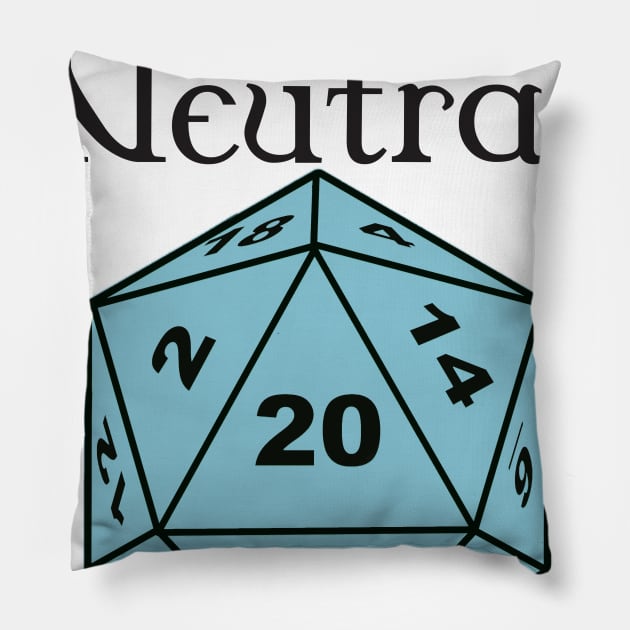 Lawful Neutral Alignment Pillow by DennisMcCarson