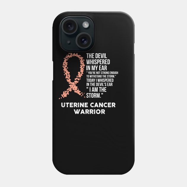 The Devil- Uterine cancer Awareness Support Ribbon Phone Case by HomerNewbergereq