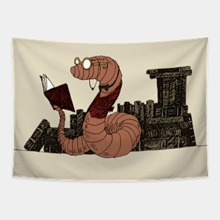 Book Worm Tapestry