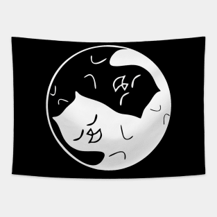 TAO PURR-MEOW (Cat's Yin-Yang) W Tapestry