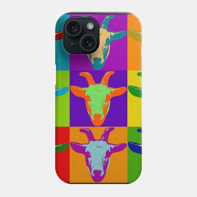 Billy Goat Pop Art Love Goats Phone Case by joannejgg