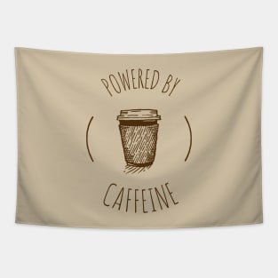 caffeine addict, coffee lover, powered by caffeine Tapestry